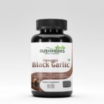 Rushi Herbs Fermented Black Garlic – 500 mg – Aged Antioxidant & Heart Health Support – Odorless Formula – Immune & Cardiovascular Wellness – 60 Vegan Capsules