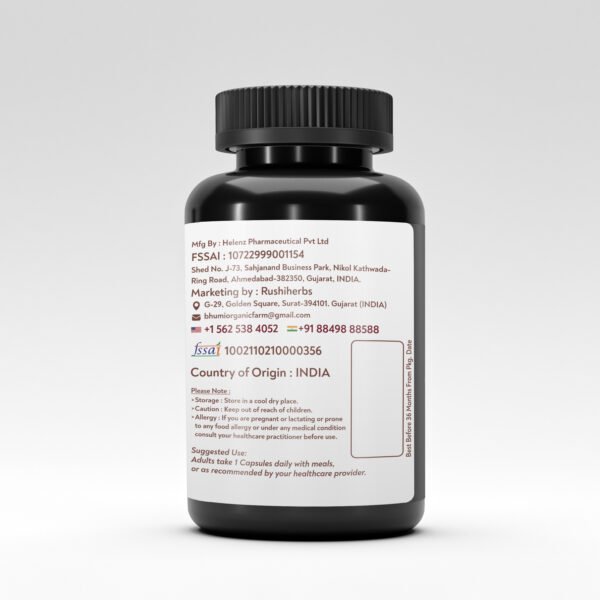 Rushi Herbs Milk Thistle 1050 mg – Fortified with Dandelion Root – 60 Vegan Capsules