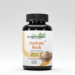 Rushi Herbs Psyllium Husk 2250 mg – Natural Fiber Supplement for Digestive Health, Regularity & Gut Cleanse – 60 Vegan Capsules – Plant-Based Prebiotic Support