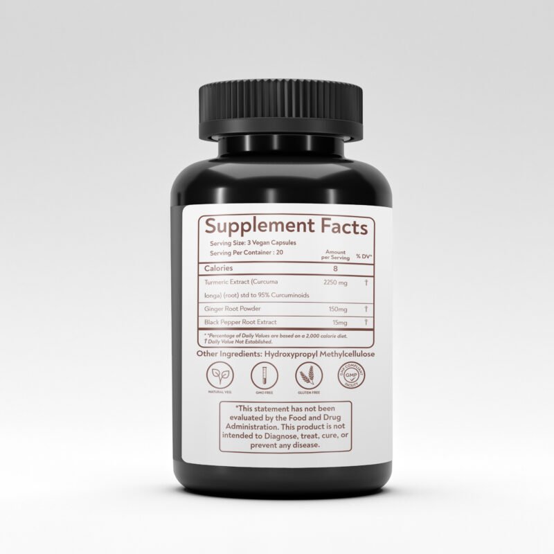 Turmeric and Ginger Capsules Power – 2 Natural Warriors of Daily Relief for Pain, Immunity & Energy