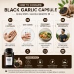 Fermented Black Garlic – Odorless Formula – Immune Support – 60 Vegan Capsules
