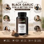 Fermented Black Garlic – Odorless Formula – Immune Support – 60 Vegan Capsules