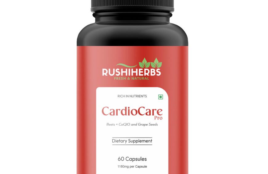 Rushi Herbs CardioCare Pro - Beetroot, Grape Seed & CoQ10