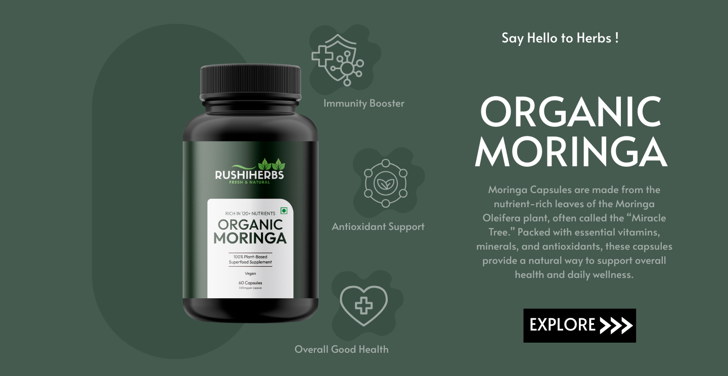 Moringa Capsules are made from the nutrient-rich leaves of the Moringa Oleifera plant, often called the “Miracle Tree.” Packed with essential vitamins, minerals, and antioxidants, these capsules provide a natural way to support overall health and daily wellness.