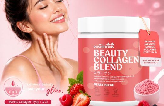 Rushi Herbs Beauty Collagen Blend - Japanese Marine Collagen with Glutathione & Hyaluronic Acid - Mixed Berry 200g - photo 2