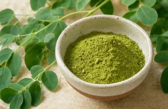 Fresh moringa leaves