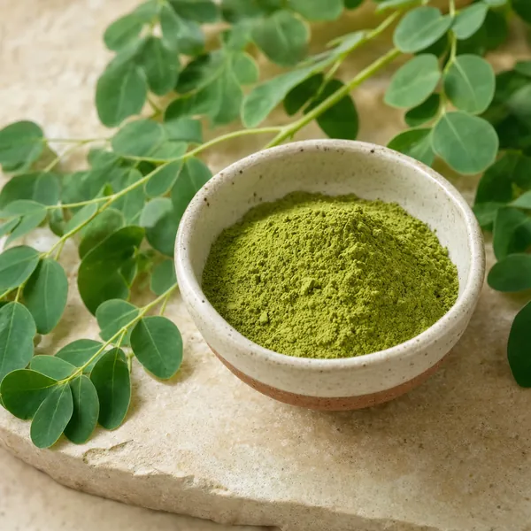 Fresh moringa leaves