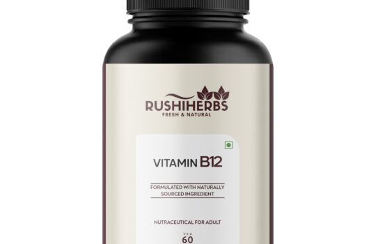 Rushi Herbs Vitamin B12 Methylcobalamin 1000mcg, 60 veg capsules